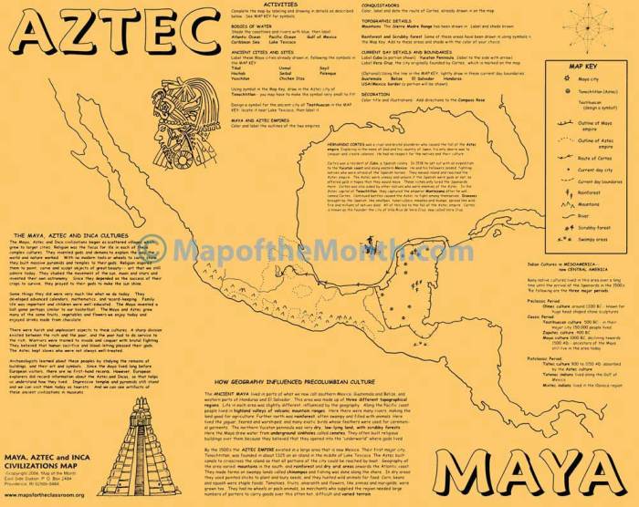 Inca aztec maya mapofthemonth