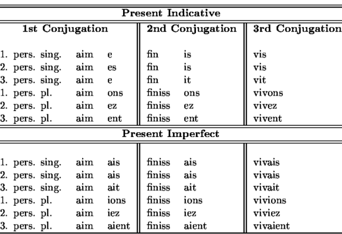 Conjugation verb irregular verbs tense