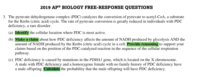 Ap bio unit 7 progress check frq