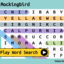 To kill a mockingbird word search answer key